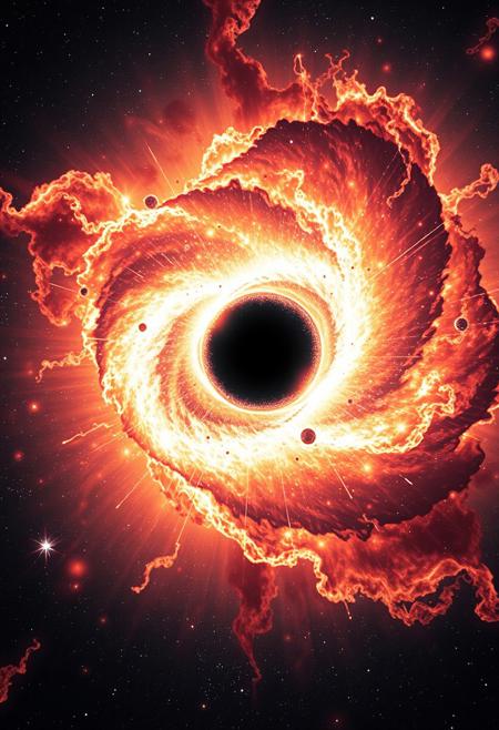 THE CREATION OF THE UNIVERSE THROUGH THE IMPLOSION OF A SUPERNOVA BLACK HOLE EMITTING ENERGY FULLON LIFEFORCE SPECTACULAR COSMIC BIRTH