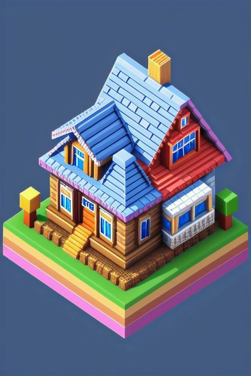 Isometric Voxel image by MrCrafted
