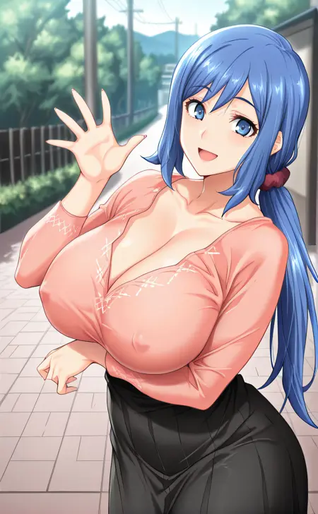 Ouzora Nanae - Kyonyuu Daikazoku Saimin