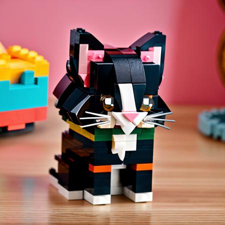 RAW photo,  LEGO BrickHeadz, <lora:lego_v1.1:0.8> a Maine Coon cat, (high detailed skin:1.2), 8k uhd, dslr, soft lighting, high quality