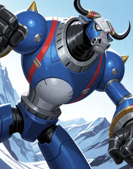 Blizzard Buffolo (Mega Man X) (Illustrious) (AD)