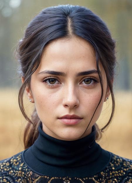 A stunning intricate full color portrait of (sks woman:1), wearing a black turtleneck, epic character composition, by ilya kuvshinov, alessio albi, nina masic, sharp focus, natural lighting, subsurface scattering, f2, 35mm, film grain, <lora:lora_salma_v1_from_v1_160:1>