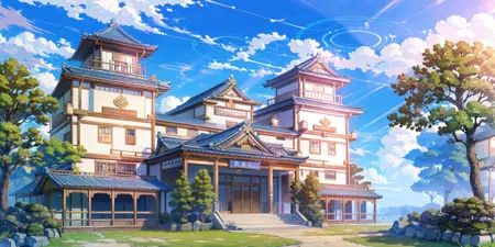 碧蓝档案场景/blue archive style background lora
