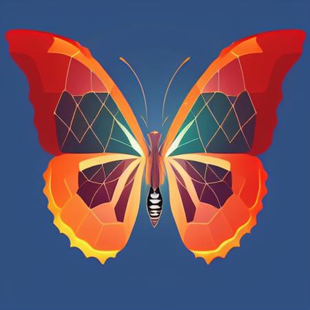 a vector butterfly, <lora:ButterflyAI-000006:1>