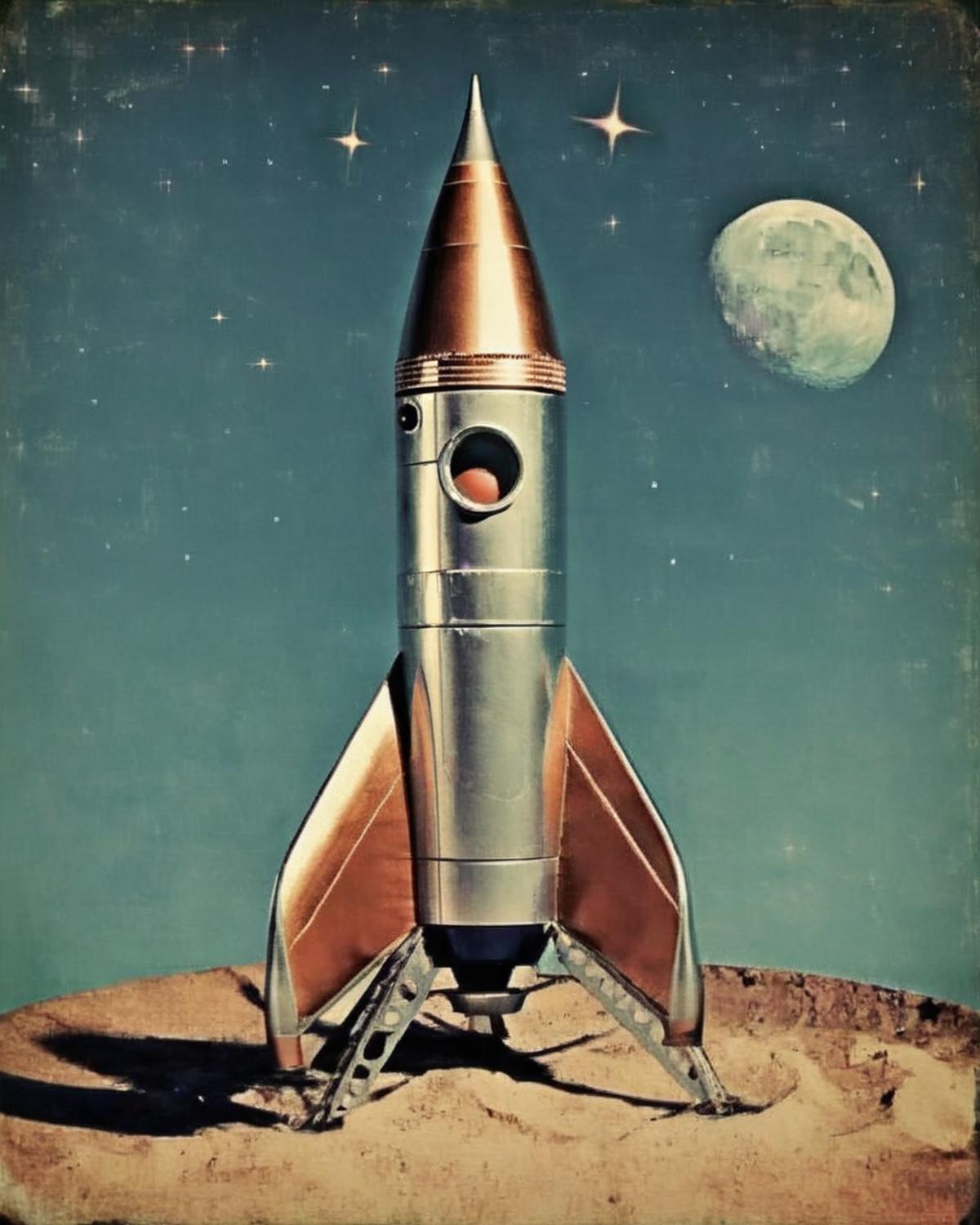 Retro Rocket image by Ciro_Negrogni