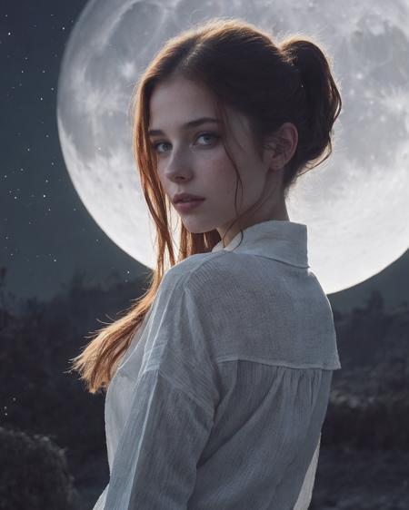 [:occsan:.1]
fantasy scenery
(white shirt:1.3)
(looking at viewer, at night, in the dark, moon, moonlight:1.3)
[:masterpiece, best quality, soft light, bokeh, real shadow, cinematic, subsurface scuttering:.2]