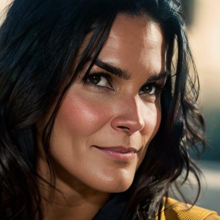 portrait of Angie Harmon,  looking at viewer, (masterpiece, extremely detailed skin, photorealistic, dramatic and cinematic lighting, key light, fill light) <lora:Angie_Harmon:1>