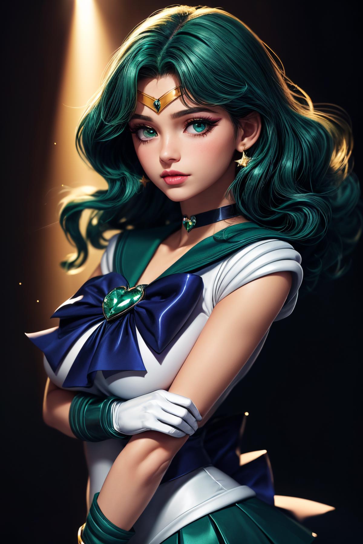 Michiru Kaiou (海王 みちる) / Sailor Neptune (セーラーネプチューン) - Sailor Moon (美少女戦士セーラームーン) - COMMISSION image by iJWiTGS8