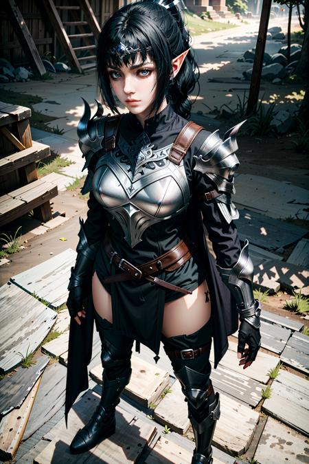 (masterpiece, best quality)
ShadowHBG, 1 girl, black hair, full body, pointy ears
<lora:epi_noiseoffset2:1>,  <lora:ShadowHeart:0.7>