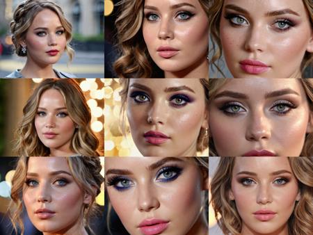 Jennifer Lawrence, (exotic, alluring, sexy), (beautiful gorgeous face, shaped face), (detailed pupils:1), (crystal clear eyes:1.2), (dark eyeshadows:2), (black eyeliners:1), (blush cheeks:0.8), (lipstick:0.8, lipgloss:0.8), (full lips:1.2), (pouty lips:1.2), (freckled skin:1), (oily tan skin:1), smirk, smile, ((masterpiece)), (high quality), (Ultra-HD), (high-resolution), (4k, 8k, 16k), (epic), (insanely detailed:1), (hyper-realistic:1), (HDR, vivid colors, colorful), (vfx, bokeh), (volumetric lighting, global illumination, ray tracing:1), absurdres, RAW, award winning photography, professional film photography, film photography:1.2, photorealistic, depth of field, shallow focus, shallow focus, (cinematic lighting:1), (cinematic film photography:1.2)