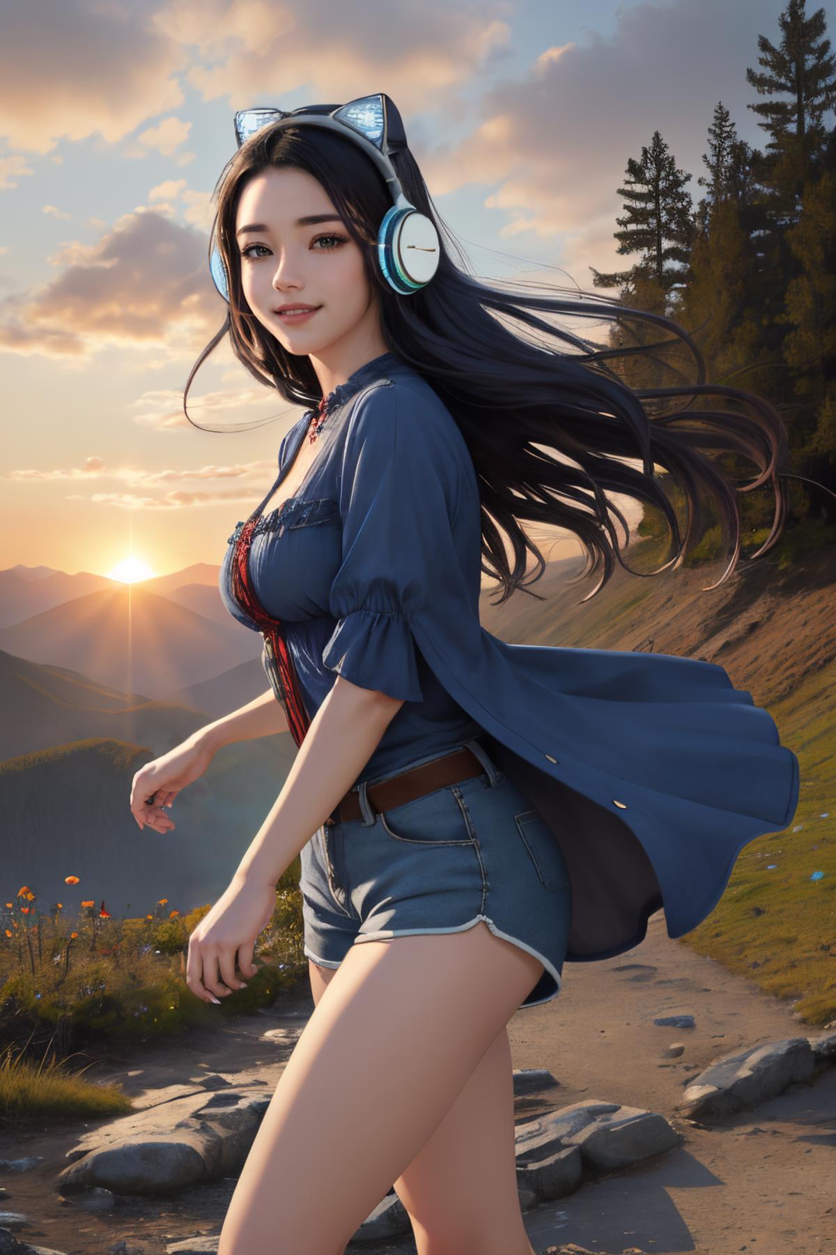 Cat Ear Headphones | Clothing/Concept LoRA image by Darknoice
