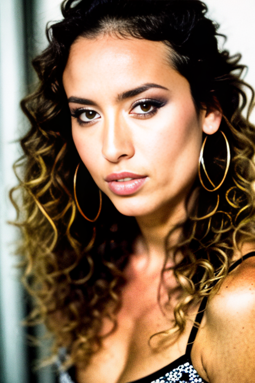 RAW photo, photograph, portrait of beautiful colombian woman named maria katerina, pale brown skin, wavy black hair, instagram, face focus, closeup, front view, looking at camera, film grain, kodak color  <lora:FJ6:1>