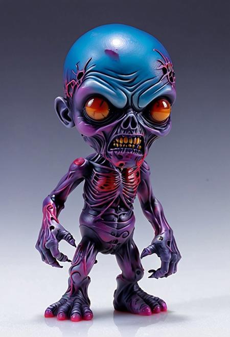 XCYP Art Toy,A little zombie , japanese sofubi EVA Material, airbrush painted, Artist Design Piece,Award-Winning Lens,Highly Detailed,Ultra High Resolution,32K UHD,Clear Focus,Best Quality,Masterpiece.,