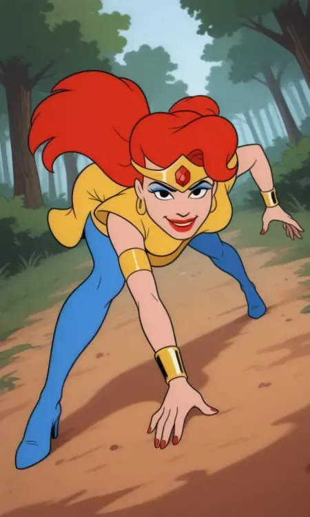 Katella the space huntress (Adventures of Sonic the hedgehog)