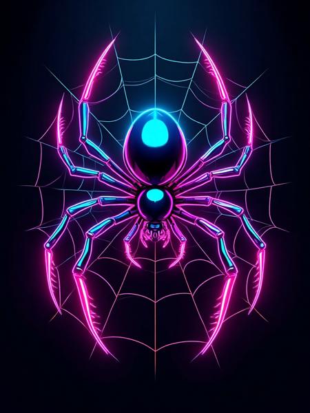 DE_Neon Light Effect_Animal Image Generation v1.0