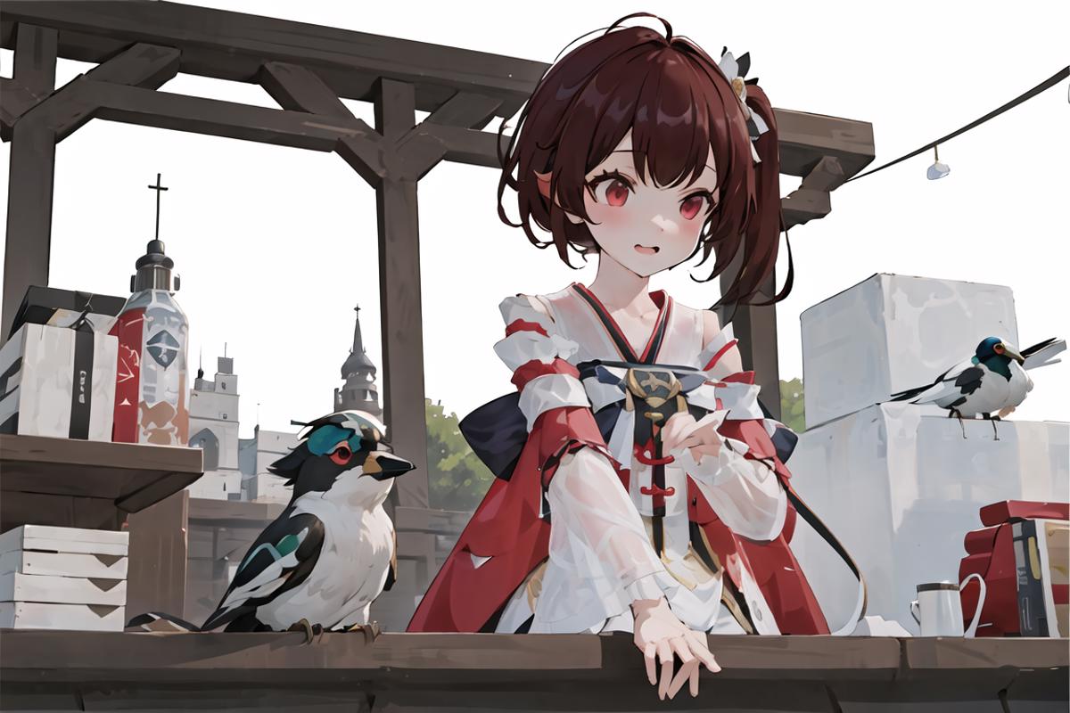 登门喜鹊|泠鸢yousa|冷鸟| Yousa_Ling|LingYuan yousa|VTuber VUP VTubird image by YuLingMing