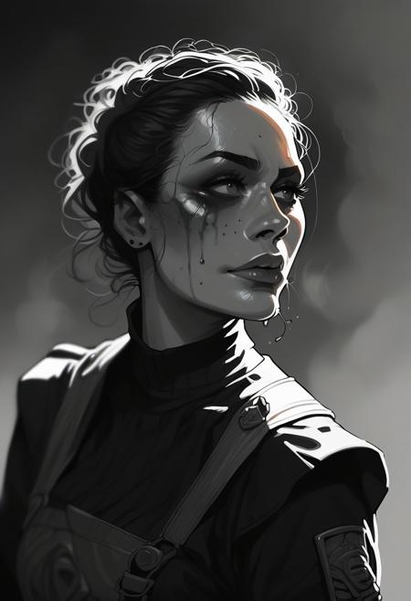 score_9, score_8_up, score_8_up, charcoal, dynamic, realistic, detailed