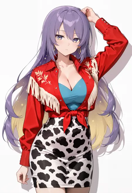 Rebel Cow Print Mini Skirt