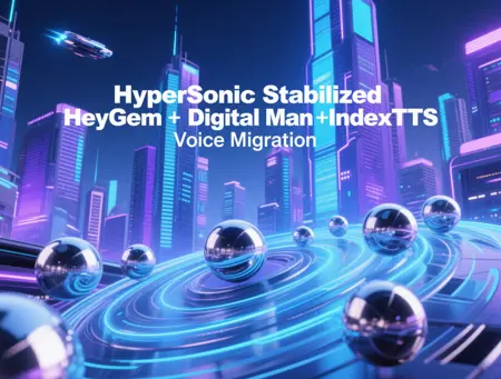 HyperSonic Stabilized HeyGem + Digital Man + IndexTTS Voice Migration