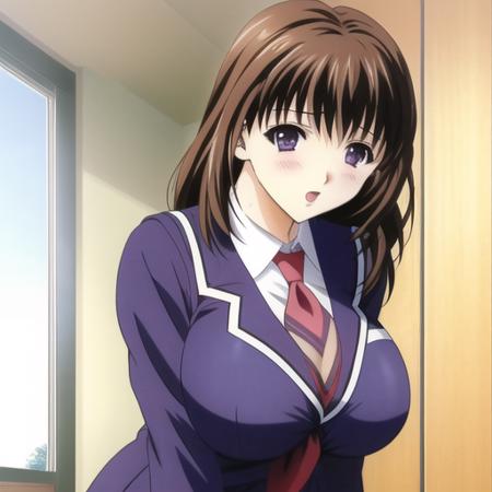 <lora:Yoshizuki_Iori:0.45>, (Yoshizuki_Iori), big_breasts, school_uniform