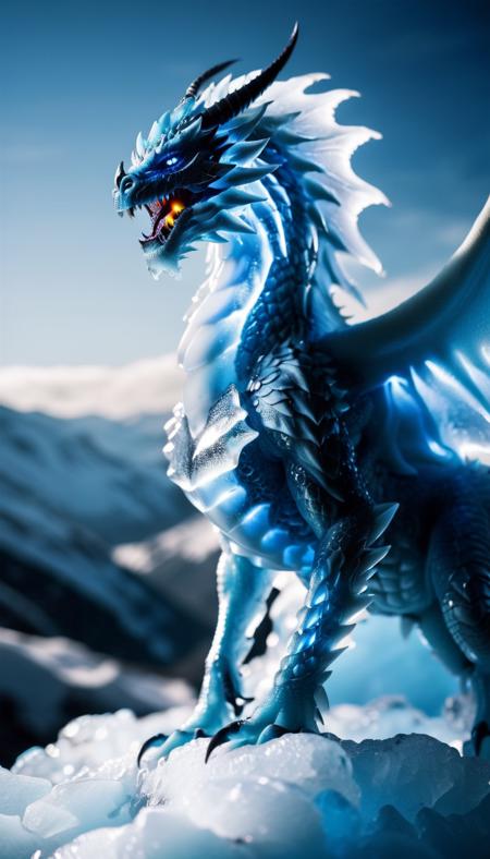 Ice Dragon LoRA XL - v1.0 | Stable Diffusion LoRA | Civitai