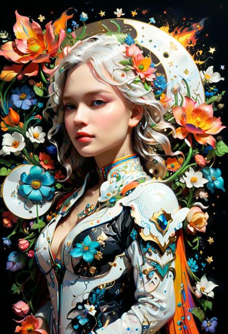 glow, glowing silhouette, dream, dreamworld,Leo Dragonheart, white, glow,impossible figures, paradoxical art, paradox, impossible geometry, hypercube, abstract fantasy castle, Typographic art (masterpiece,best quality,niji style),Gustav Klimt,painterly,1girl,white hair,open_clothes,kneehighs,long hair,(galaxy gradient hair),simple black background,stars,closeup,Volumetric Lighting,front view,<lora:xl_more_art-full_v1:1>,beautiful detailed glow,((flames of war)),(((nuclear explosion behide))),, (((masterpiece))),(((best quality))),((ultra-detailed)) . Stylized, intricate, detailed, artistic, text-based
 Beautiful Psychedelic Trippy Neon Intricate Detailed Elaborate, Art Peter Max, Android Jones Fantasy Art, Intricate Detailed Elaborate Colorful Flower Power Art, Fantasy Concept Art, Beautiful, Art Nouveau, Digital Painting, Matte Painting, Hyperrealism, Trending On Artstation, Hyperdetailed Ying yang of nature by Daniel Merriam, beautiful colors, floral, Joe Fenton and Android Jones, James Jean, Dan Mumford, depth of field, volumetric lighting maximali