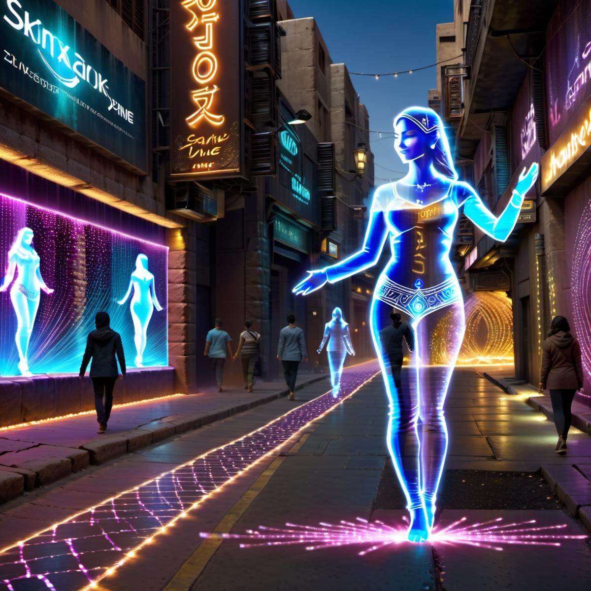 Transparent Hologram Women - Cyberpunk Influence image by Rysk