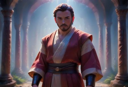 (Isekai anime style,manga,animw,best quality,,up_8,up_9,8k,master_class,masterpiece,real good,totally awesome.vibrant colors,perfect beautiful early morning light)l. Help me, Obi-Wan Kenobi. You're my only hope.