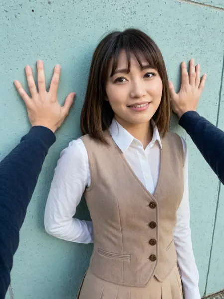 POV Kabedon - Cornered Against Wall