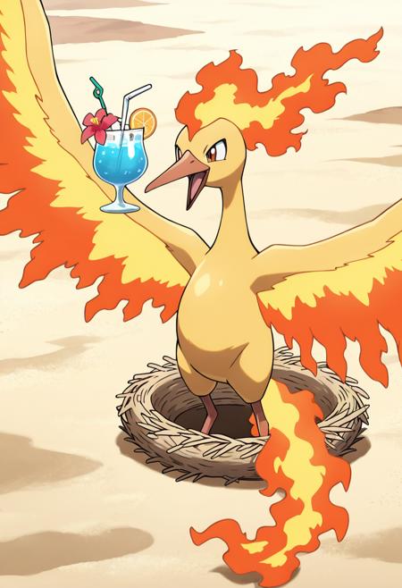 Moltres: Legendary Phoenix | ファイヤー (Pokedex #0146) [Illustrious] v1.0