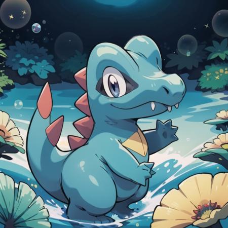 centered, award winning photo, (looking at viewer:1.2), |  Totodile_Pokemon, |underwater, bubbles, | bokeh, depth of field, cinematic composition, | <lora:Totodile_Pokemon_Anime:0.8>