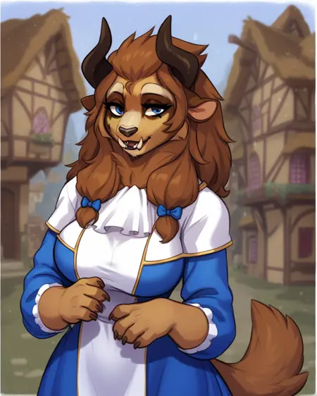 Beast Belle / FemBeast (Beauty and the Beast) for PonyXL