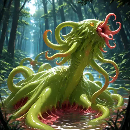 Tentacle slug monster