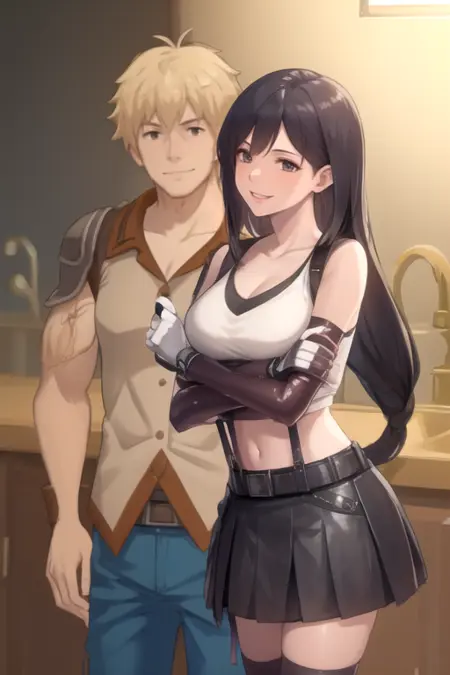 Taiyang Xiao Long x Tifa Lockhart (RWBY x Final Fantasy)