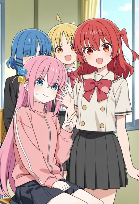 Bocchi The Rock! | ぼっち・ざ・ろっく!| 4 Character Bundle | illustriousXL