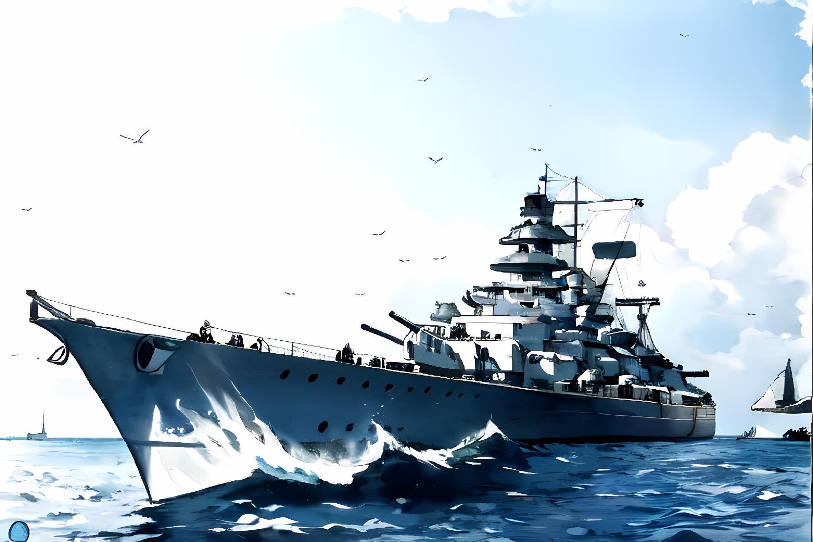 Bismarck Battleship image by MajMorse