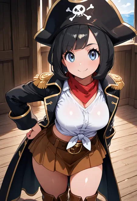 Swashbuckler Selene: Red Beard (Pokemon) (Citron OC) [Illustrious & Pony]