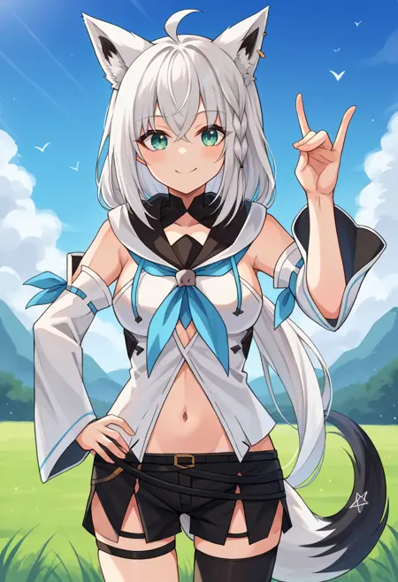 Shirakami Fubuki [PonyXL] 9 outfits (Hololive)