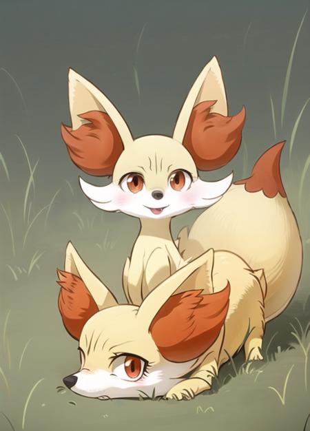 <lora:Fennekin-08:1>,fennekin,grass