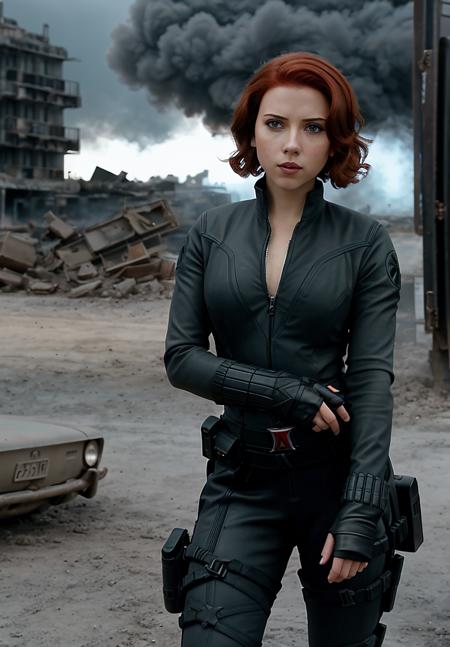 real, atmospheric scene, masterpiece, best quality, (detailed face, detail skin texture, ultra-detailed body),(cinematic light:1.1),
<lora:scarlettjohansson_blackwidow_lora_smf_01-000004:0.8>, 1girl, scarl3ettblackw-smf, weapon, gun, solo, red hair, handgun, realistic, fingerless gloves, gloves, short hair, lips, blue eyes, bodysuit, black bodysuit, city ruins