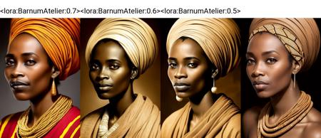 photo portrait,  (african woman:1.3) detailed skin,  skin pores,   masterpiece, sepia <lora:BarnumAtelier:0.7>