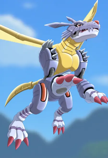 Gabumon | Garurumon | Weregarurumon | Metal Garurumon [IL] - MetalGarurumon