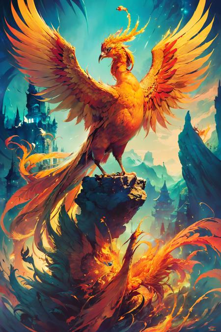 fenghuang phoenix bird fire