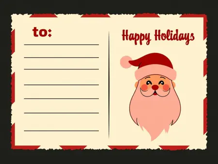 🎅 Christmas Postcard Template - Print your own generated X-mas card! 🎄 [Flux]