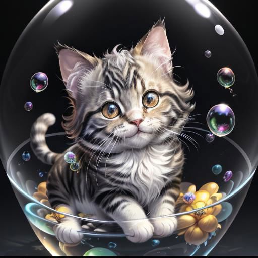 シャボン玉背景 － Soap bubble background Lora image by LadyLazi