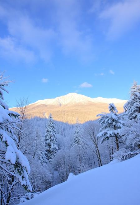Beautiful winter landscape.