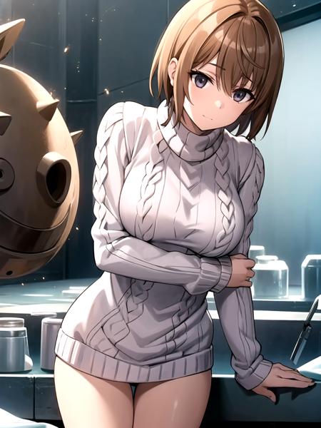 1girl, <lora:Saiai_Kinuhata:0.7>, (solo), sexy, sweater