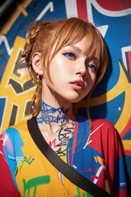 graffiti art (chilloutmix) - https://civitai.com/models/6424