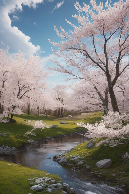 scenic landscape of a spring in northeast  by Costa Dvorezky , Eva Svankmajerova , Sydney Parkinson