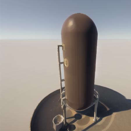 test capsule in an empty scene <lora:unity_last:1>